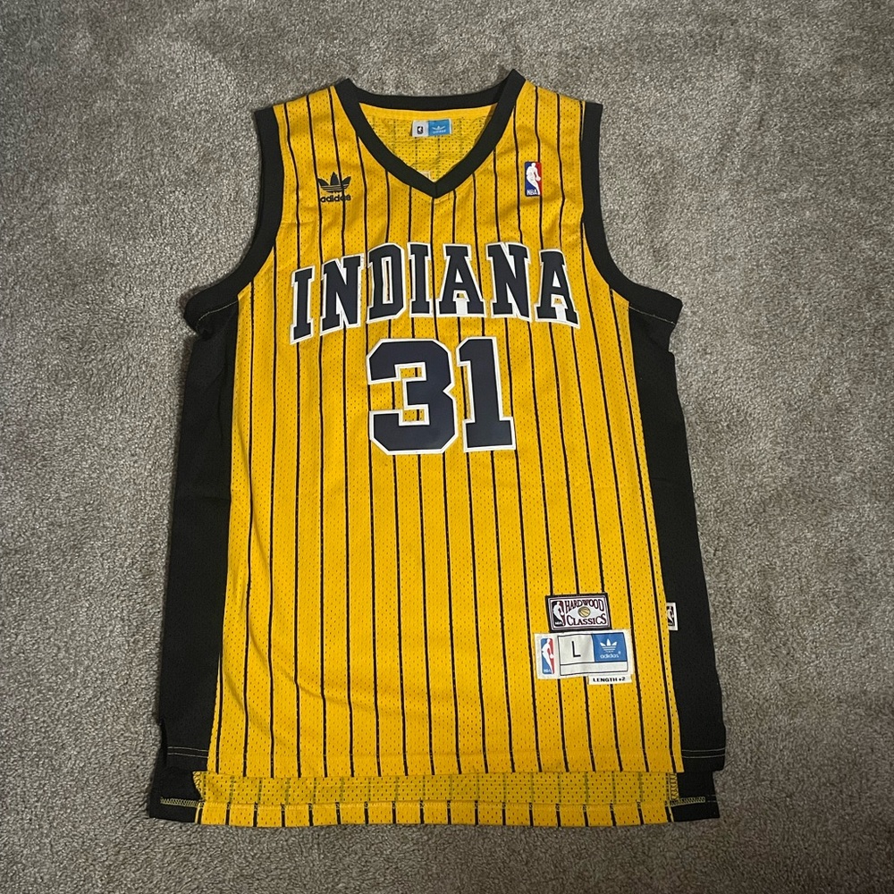 Reggie Miller authentic throwback Indiana pacers jersey